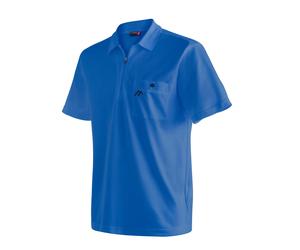 Maier Sports Wander-/Freizeit Polo Arwin 2.0 (atmungsaktiv, schnell trocknend) blau Herren, Größe M