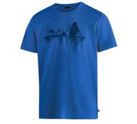 Maier Sports Wander-/Freizeit Tshirt Tilia Pique (Polyester, schnelltrocknend) blau Herren, Größe L
