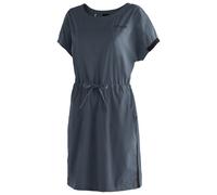 Midikleid MAIER SPORTS "Fortunit Dress 2", Damen, Gr. 40, Normalgrößen, blau (graublau), 100% Polyester, Kurzarm, Kleider, Damen Kleid, sportliches Outdoorkleid, atmungsaktiv wasserabweisend (86172908