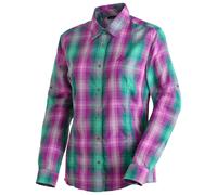 Funktionsbluse MAIER SPORTS "Nanni", Damen, Gr. 54, hellbeere, 85% Polyester, 15% Viskose, Blusen, Damen Bluse, leichte Langarmbluse, Blusen-Shirt, Karobluse, Reg Fit (22060040-54) hellbeere