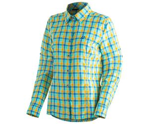 Maier Sports - Women's Nanni - Bluse, Gr. 7XL 56, bunt (BlueYellowCheck)