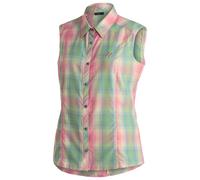 Maier Sports Paloma Frauen Outdoorbluse - 54 - pink-muslin-green-check