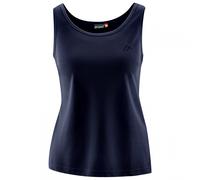 Maier Sports Petra, Ärmelloses Damen T-Shirt, Outdoorshirt mit Rundhals für Wandern und Freizeit, dryprotec Technologie, Atmungsaktiv, NFC-Chip für einfaches Recycling, Dunkelblau, 48