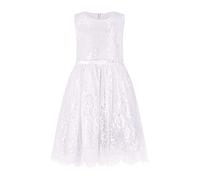 Maila Taufkleid Kommunionkleid weiß Kleid aus feiner Spitze Blumenmädchen Partykleid Festkleid Hochzeitskleid Mädchen Brautjungfer Prinzessin Kleid (as3, numeric, numeric_116, regular)