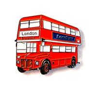Mainly Metal Anstecker/Brosche, Metall, Emaille, Motiv "Londoner Routemaster Bus"