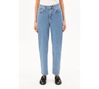 MAIRAA HIGH WAIST MOM JEANS | recycelter Baumwoll Mix Comfort Stretch - blau (28-30)