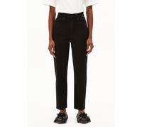 MAIRAA HIGH WAIST MOM JEANS | recycelter Baumwoll Mix Comfort Stretch - schwarz (33-32)
