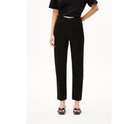 MAIRAA | Jeans Mom Fit High Waist Ankle recycelte Baumwolle Non-Stretch - schwarz (25-32)