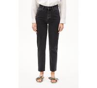 MAIRAA | Jeans Mom Fit High Waist Ankle recycelte Baumwolle Non-Stretch - schwarz (30-34)