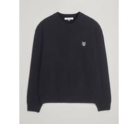 Maison Kitsuné Grey Fox Head Milano Lambswool Sweater Classic Navy Blau S