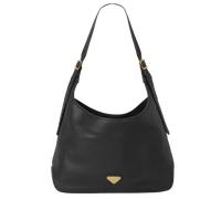 Maison Mollerus Black Kalbsleder Schultertasche Mendrisio, Gold