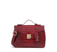 Maison Mollerus Croco Marly Handtasche dunkelrot, Leder, Damen