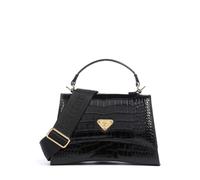 Maison Mollerus Croco Romont Handtasche schwarz, Leder, Damen