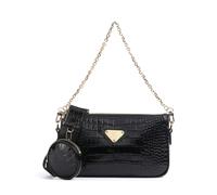 Maison Mollerus Croco Zell Schultertasche schwarz, Leder, Damen