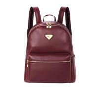 Maison Mollerus Kalbsleder Antique Rot Rucksack Glarus, Gold