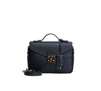 Maison Mollerus Kalbsleder Black Umhängetasche Meyrin, Gold