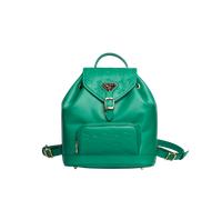 Maison Mollerus Leder Stampato Mint-Grün Rucksack Brugg, Gold