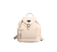 Maison Mollerus Leder Stampato Vanilla-Beige Rucksack Brugg, Silber