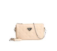 Maison Mollerus - Maison Mollerus Leder Stampato Vanilla-Beige Umhängetasche Zell, Silber