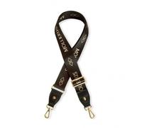 Maison Mollerus - Maison Mollerus Schulterriemen / Umhängeriemen Aladdin, Black / Gold / Gold