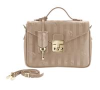 Maison Mollerus Vinerus Cappuccino-Beige Umhängetasche, Meyrin Gold