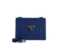 Maison Mollerus Vinerus Deep Blau Crossover / Umhängetasche Melide, Silber
