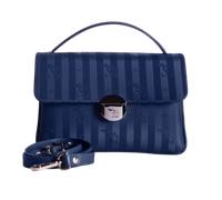 Maison Mollerus Vinerus Deep Blau Umhängetasche, Signau Silber