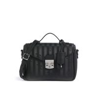 Maison Mollerus Vinerus Black Umhängetasche, Meyrin Silber