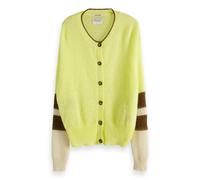 Maison Scotch Damen Cardigan Colour Blocked Sleeves Cardigan 150239-2457 S Citrus