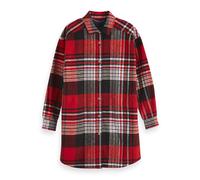 Maison Scotch Damen Hemdbluse Oversized Check Pattern Shirt 153772-0221 XS Red Checks