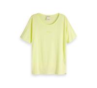 Maison Scotch Damen T-Shirt Organic Cotton Tee 150172-0510 XL Lemonade