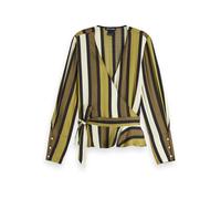 Maison Scotch Damen Wickelbluse Wrap Shirt 153769-0219 M Combo C