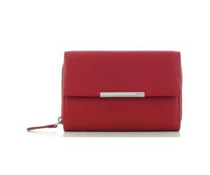 Maitre Damen Portemonnaie Kombibörse mit Druckknopf Leder Red