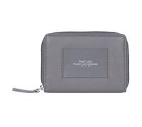 Maître ellern Geldbörse RFID Schutz Leder 11 cm grau