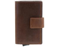 Maître Birkenfeld c-three Kreditkartenetui RFID Schutz Leder 6.5 cm braun
