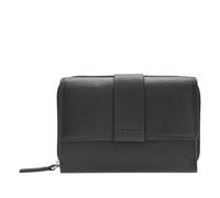 Maitre - Leder Geldbörse mit RFID Schutz, Münzfach & Scheinfach für Damen & Herren - Portemonnaie mit Kreditkartenfächern - Kirschroth, Schwarz