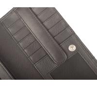 Maitre - Leder Geldbörse mit RFID Schutz, Münzfach & Scheinfach für Damen & Herren - Portemonnaie mit Kreditkartenfächern, Schwarz