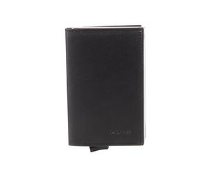 Maitre - Kreditkartenhalter aus Leder - Slim Wallet für Damen und Herren, mit RFID Blocker, Geldbörse mit Geldscheinfach, Kartenhalter mit Kreditkartenfach - f3 c-one, Schwarz