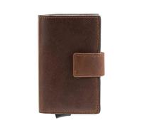 Maître Birkenfeld c-three Kreditkartenetui RFID Schutz Leder 6.5 cm braun