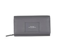Maitre - Leder Geldbörse mit RFID Schutz, Münzfach & Scheinfach für Damen - Portemonnaie mit Kreditkartenfächern - ellern dilara, Grau