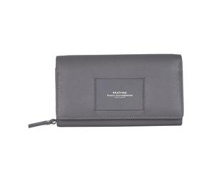 Maitre - Leder Geldbörse mit RFID Schutz, Münzfach & Scheinfach für Damen - Portemonnaie mit Kreditkartenfächern - ellern dilara, Grau