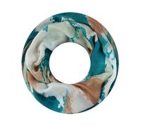 Majea Damen Loop Schal Schlauchschal Halstuch (880021) (petrol 1)