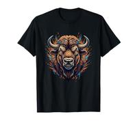 Majestätischer Bison Buffalo Head Wild West Power T-Shirt