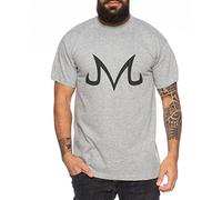 Majin Zeichen von Boo Dragonball Nerd Herren T-Shirt, Farbe:Dunkelgrau Meliert;Größe:XXL