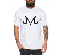 Majin Zeichen von Boo Dragonball Nerd Herren T-Shirt, Farbe:Grau Meliert;Größe:M