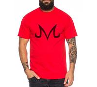 Majin Zeichen von Boo Dragonball Nerd Herren T-Shirt, Farbe:Rot;Größe:4XL