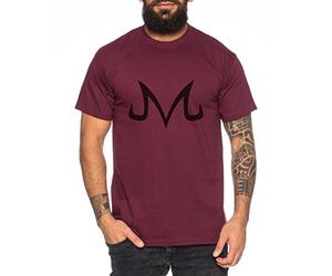 Majin Zeichen von Boo Dragonball Nerd Herren T-Shirt, Farbe:Weinrot;Größe:XL
