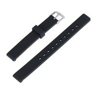 MAJORMENCH 16mm Silikon Ersatzarmband Uhrarmband Schwarz Verstellbar Komfortabel für Sport und Alltag Unisex Geeignet
