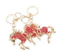 MAJORMENCH 2 Stück Rhinestone Pferdeanhänger Langlebiger Leichter Metall Schlüsselanhänger für Taschen Rucksäcke und Geschenke Eleganter Pferdecharme für Damen und Pferdefreunde