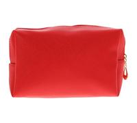 MAJORMENCH Tragbare Abrieb Kosmetiktasche Pu Glänzendem mit Rotem aus Design Schützend gegen Auslaufen Kulturbeutel als Reise für Damen